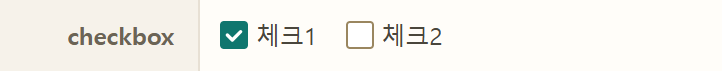 선택 컴포넌트 화면에 배치된 CheckboxGroup 복수 선택 영역